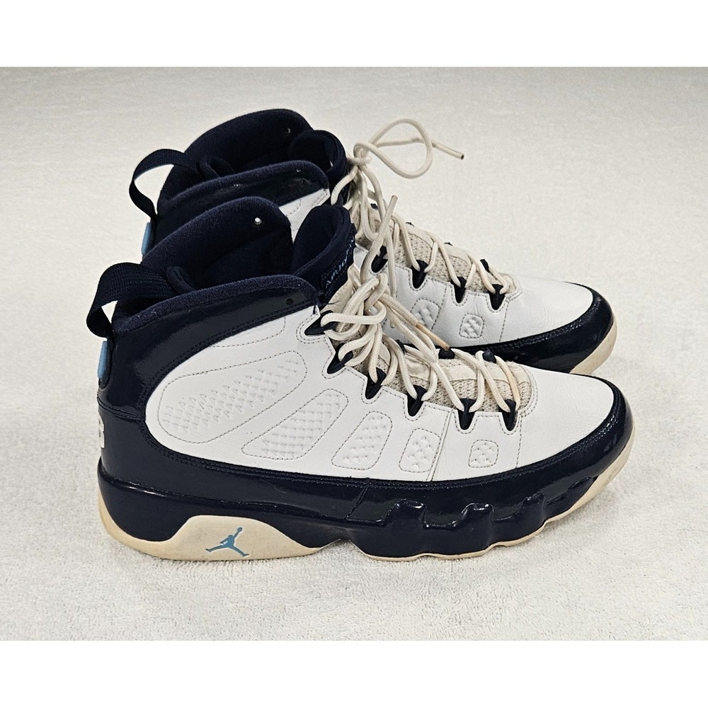 Air Jordan 9 Retro "Pearl Blue" White/Navy Men's Sneakers – Size 11 - Picture 11 of 13